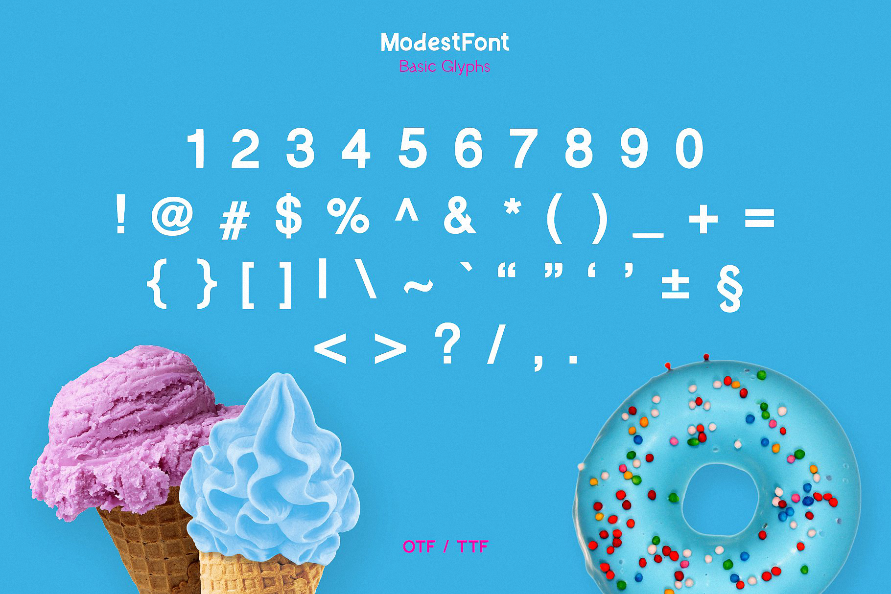 Ejemplo de fuente Modest Font #13