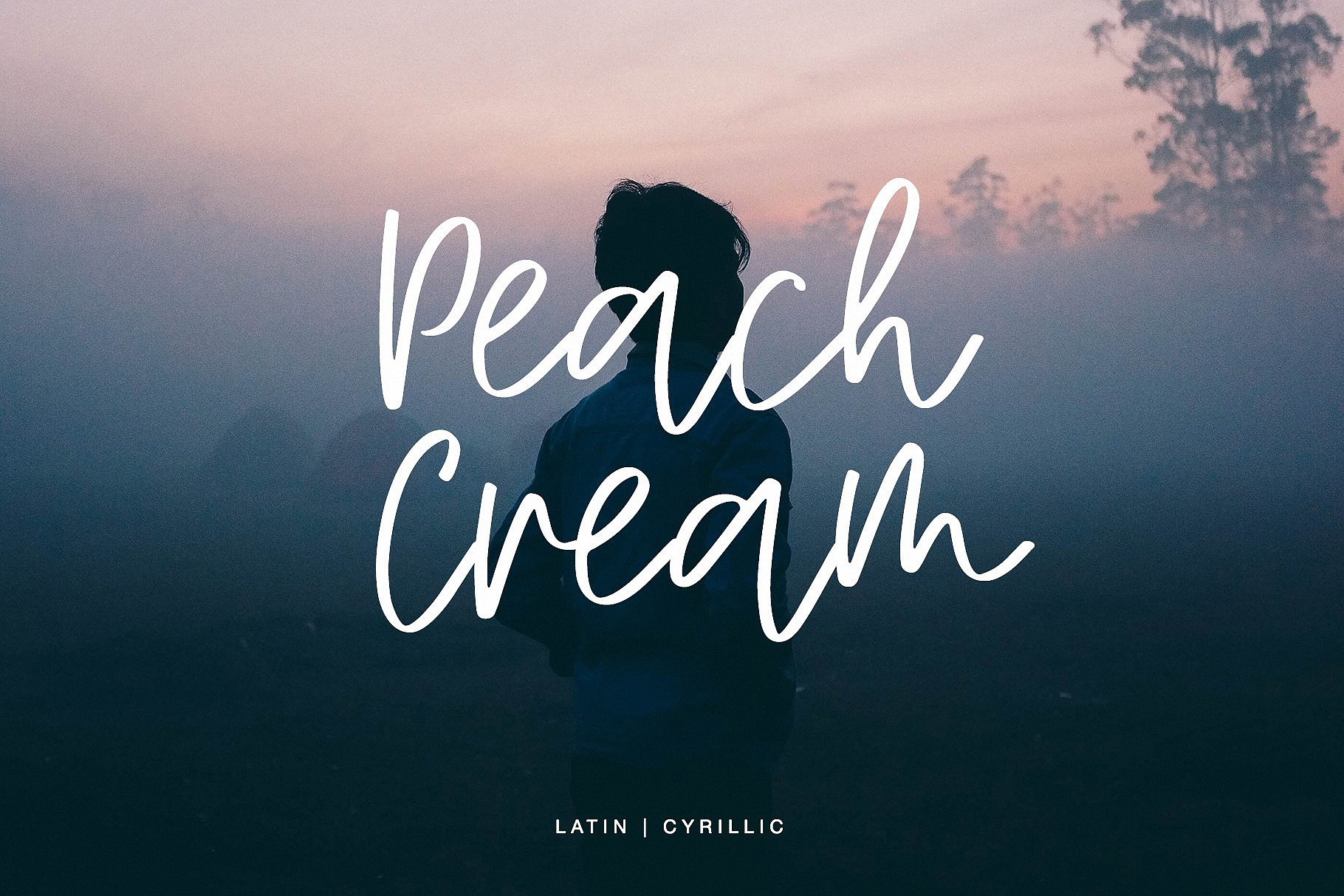 Ejemplo de fuente Peach Cream #8