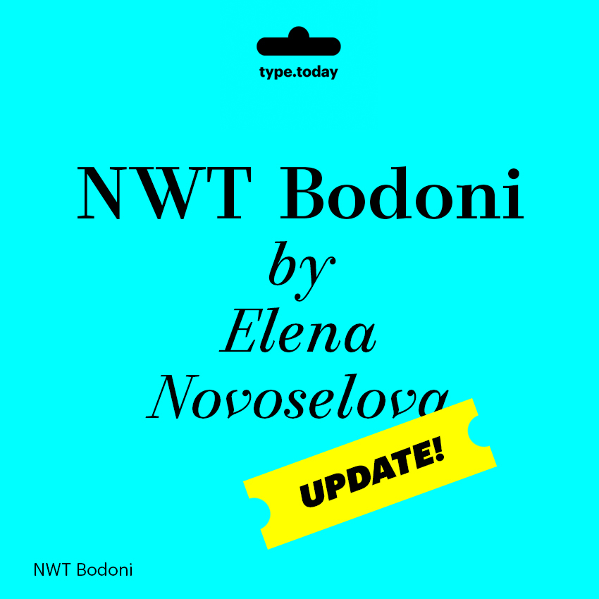 Ejemplo de fuente NWT Bodoni #1