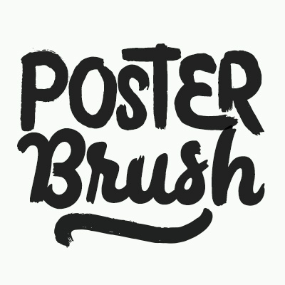 Ejemplo de fuente Poster Brush #1