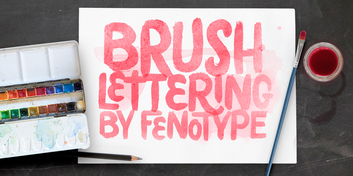 Ejemplo de fuente Poster Brush #10