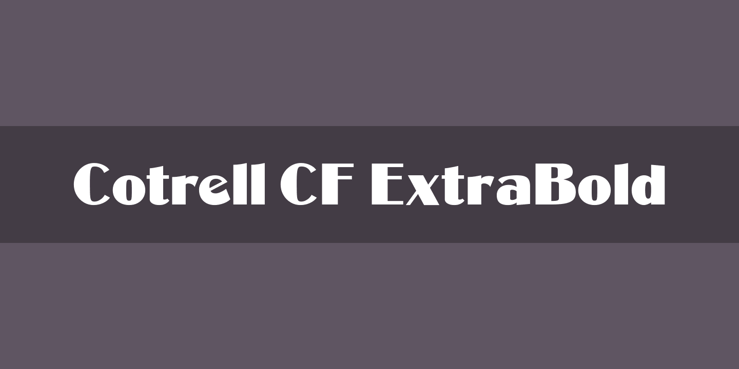 Ejemplo de fuente COTRELL CF #1