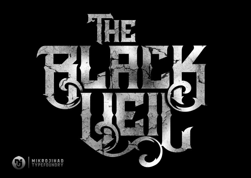 Ejemplo de fuente The Black Veil #1