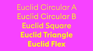 Ejemplo de fuente Euclid Circular #1