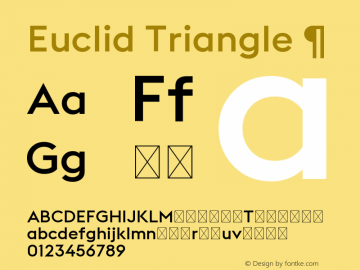 Ejemplo de fuente Euclid Triangle #1