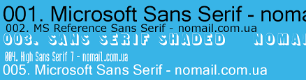 Ejemplo de fuente Microsoft Sans Serif #1