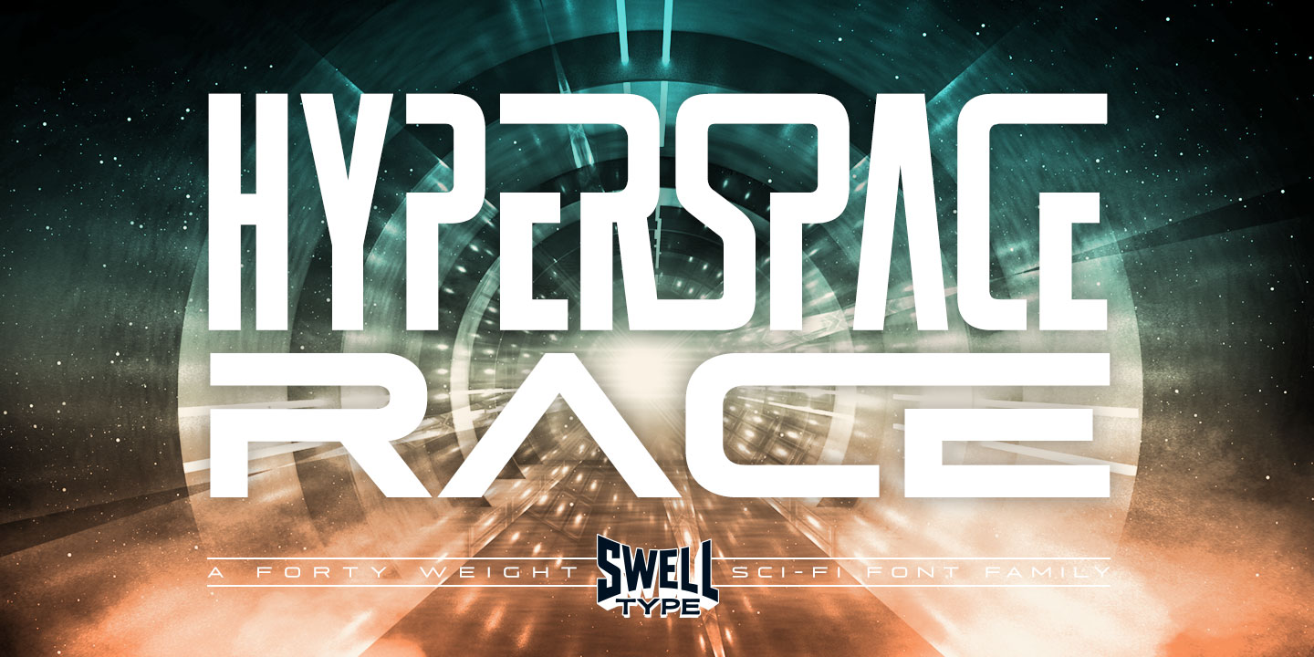 Ejemplo de fuente Hyperspace Race #1