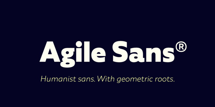 Ejemplo de fuente Agile Sans #16