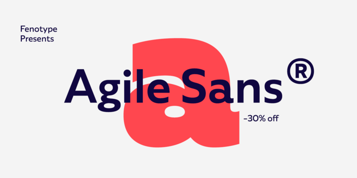 Ejemplo de fuente Agile Sans #1