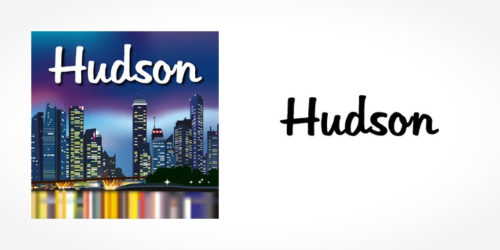 Ejemplo de fuente Hudson #1