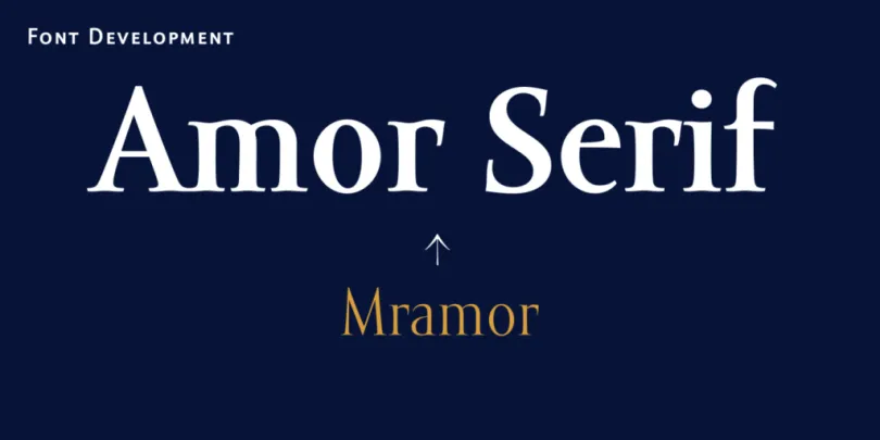 Ejemplo de fuente Amor Serif Pro #1