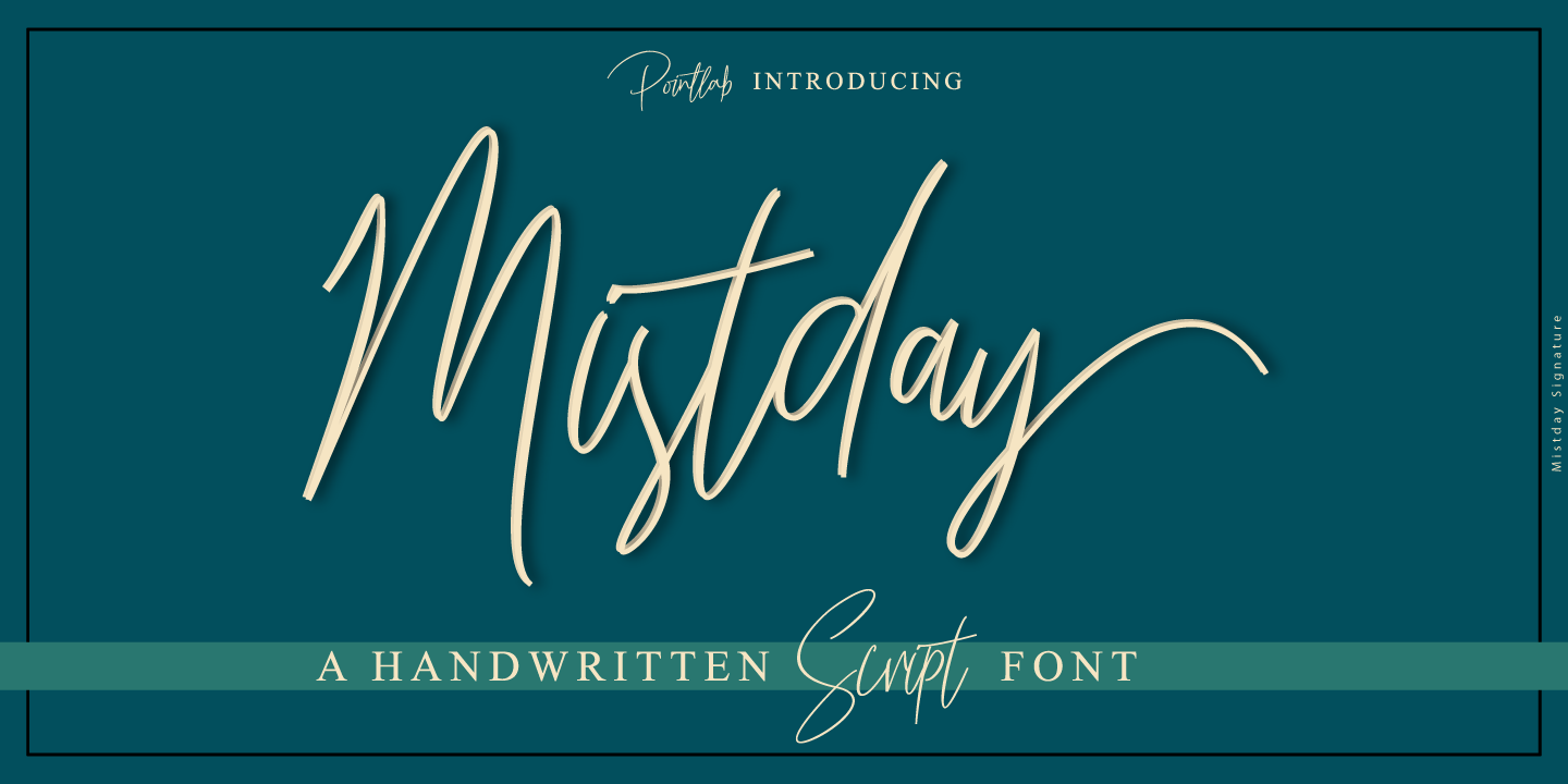 Ejemplo de fuente Mistday Script #1