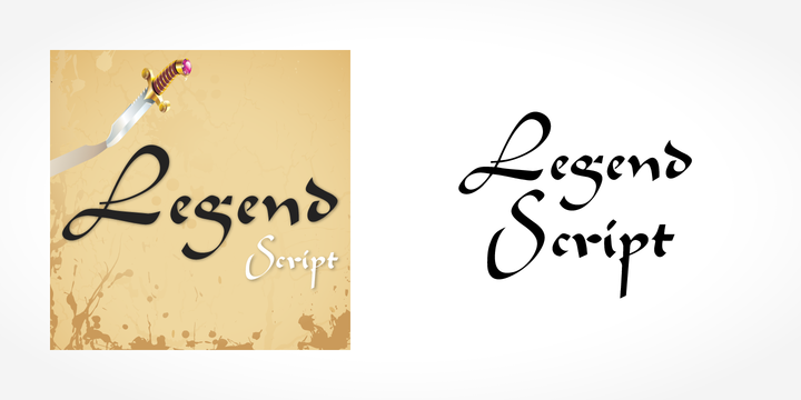 Ejemplo de fuente Legend Script #1