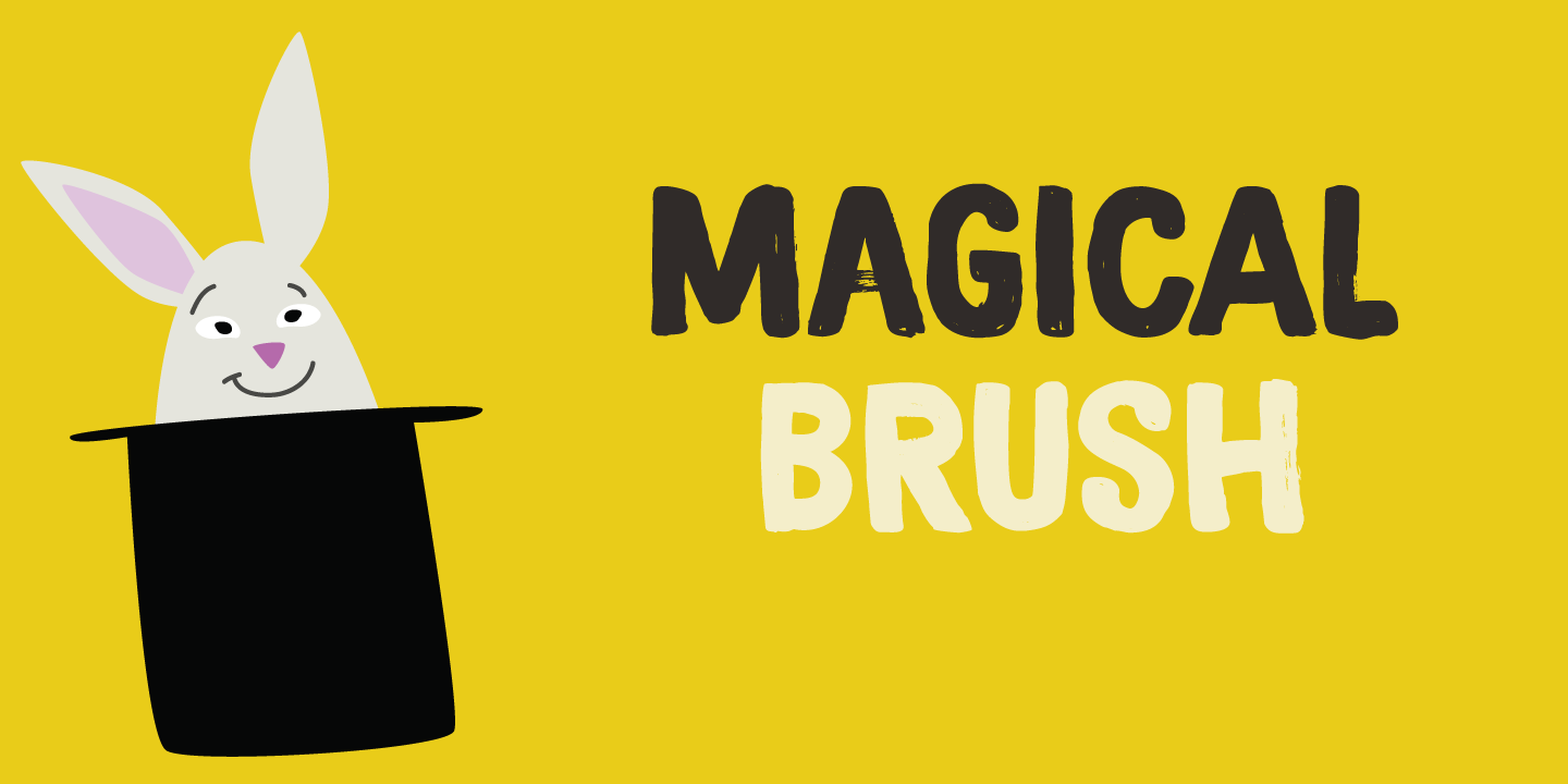 Ejemplo de fuente Magical Brush #1