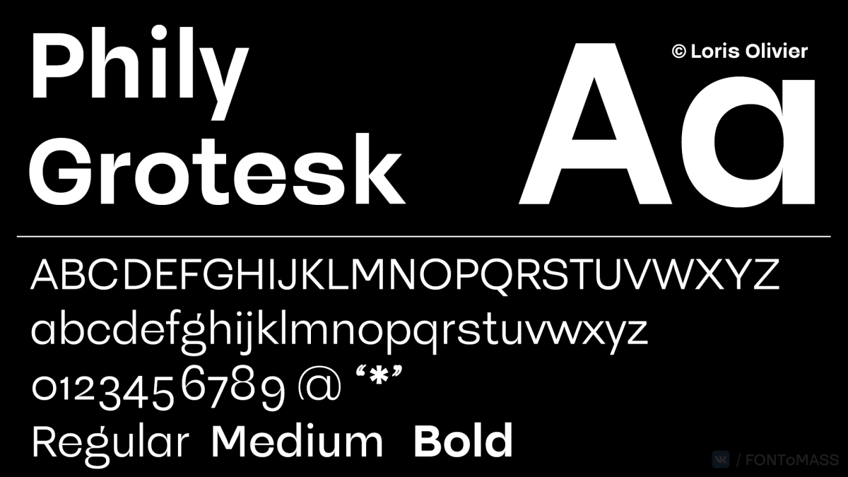 Ejemplo de fuente Phily Grotesk #1