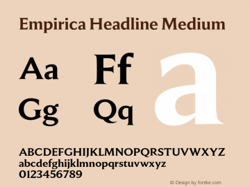 Ejemplo de fuente Empirica Head #1