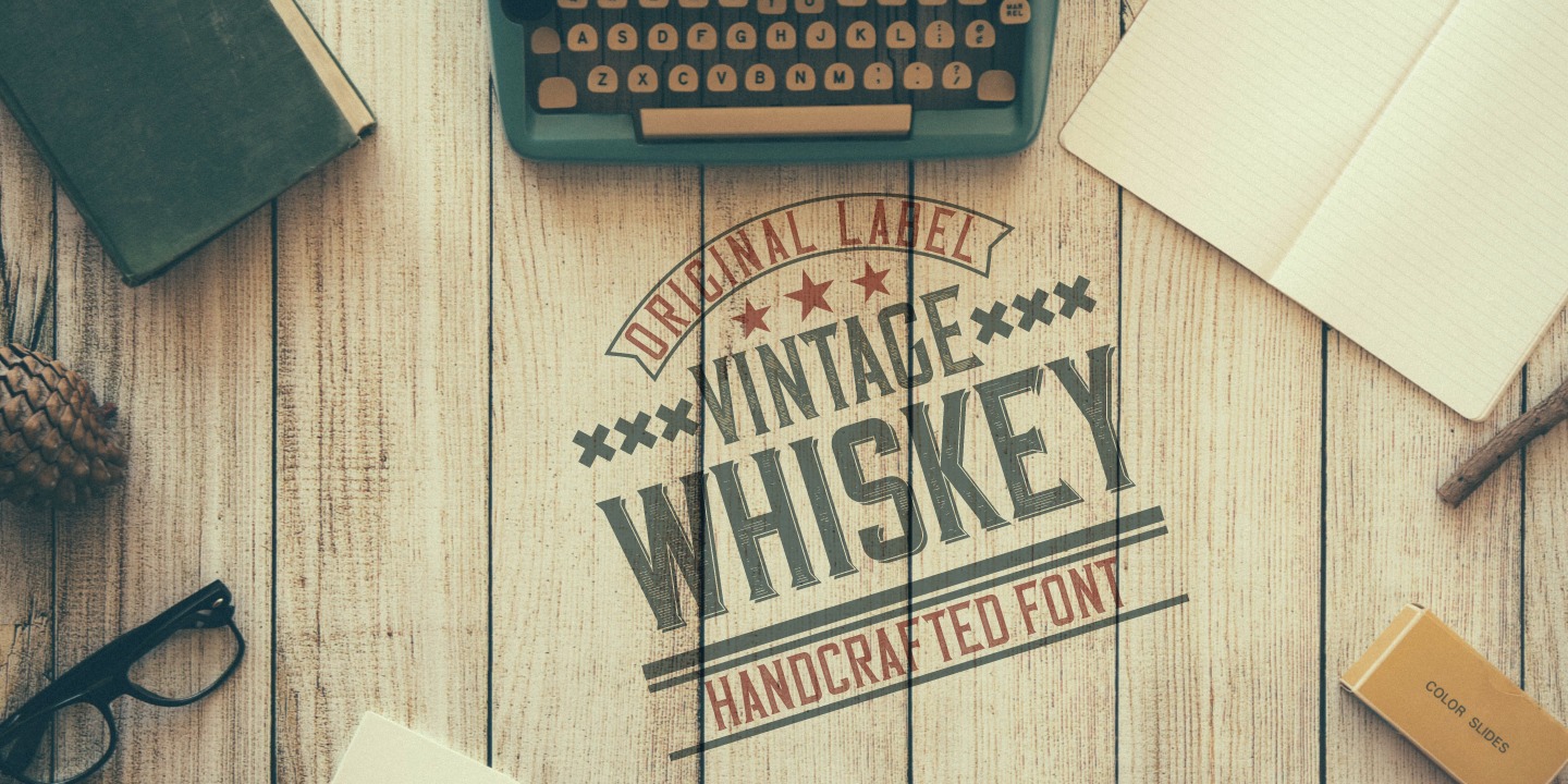 Ejemplo de fuente Vintage Whiskey #3