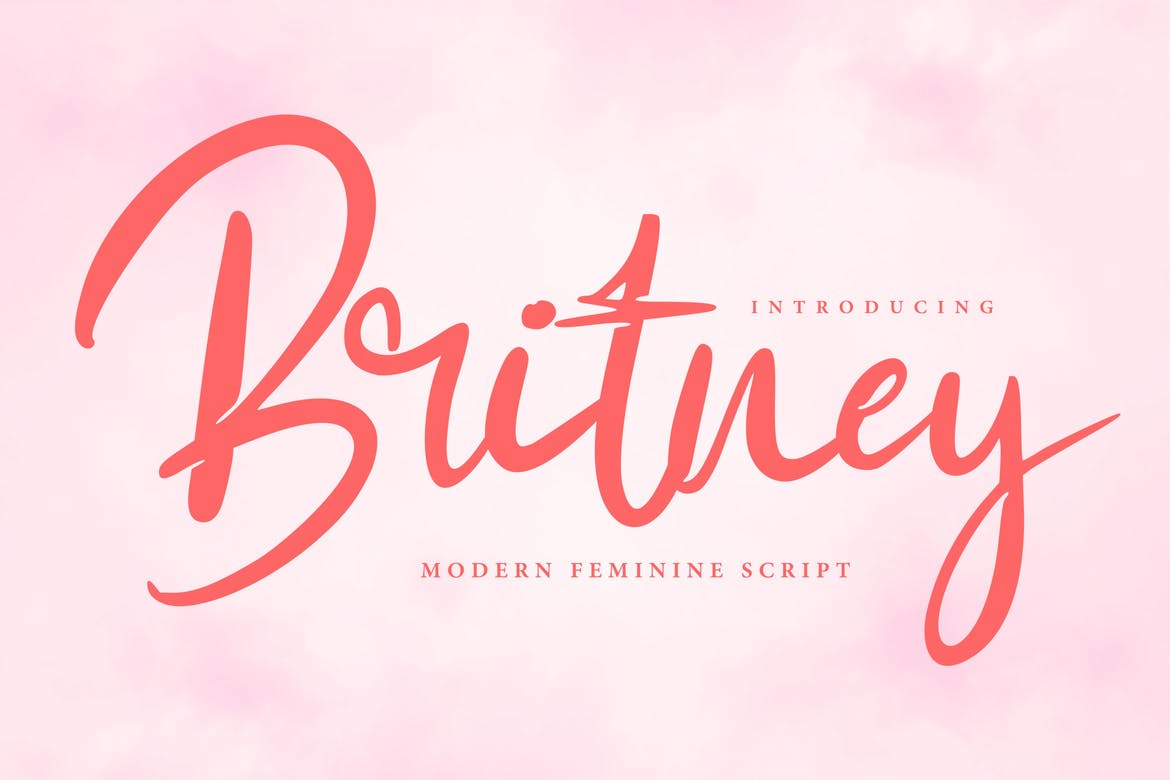 Ejemplo de fuente Britney #1