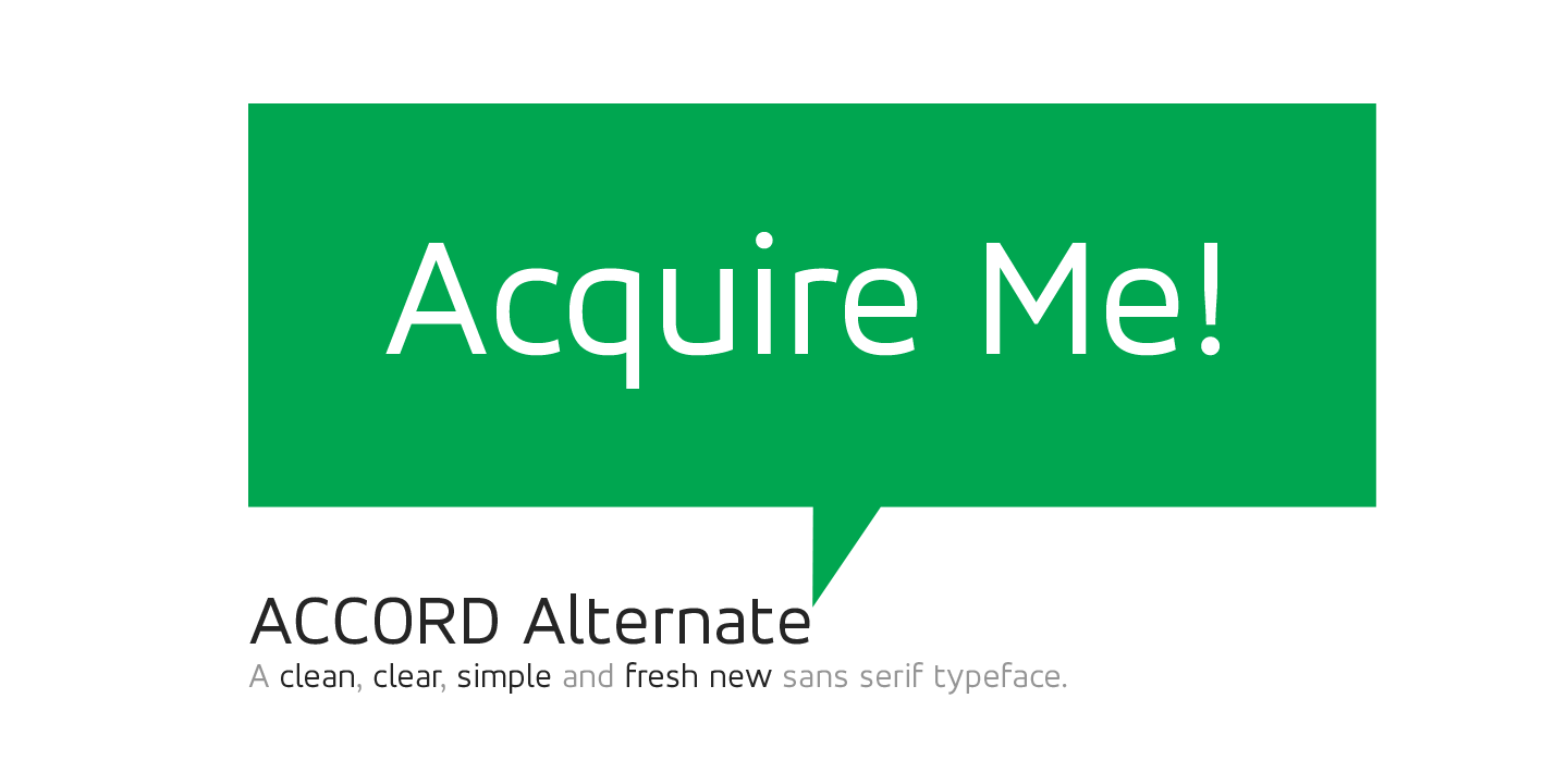 Ejemplo de fuente Accord Alternate #3