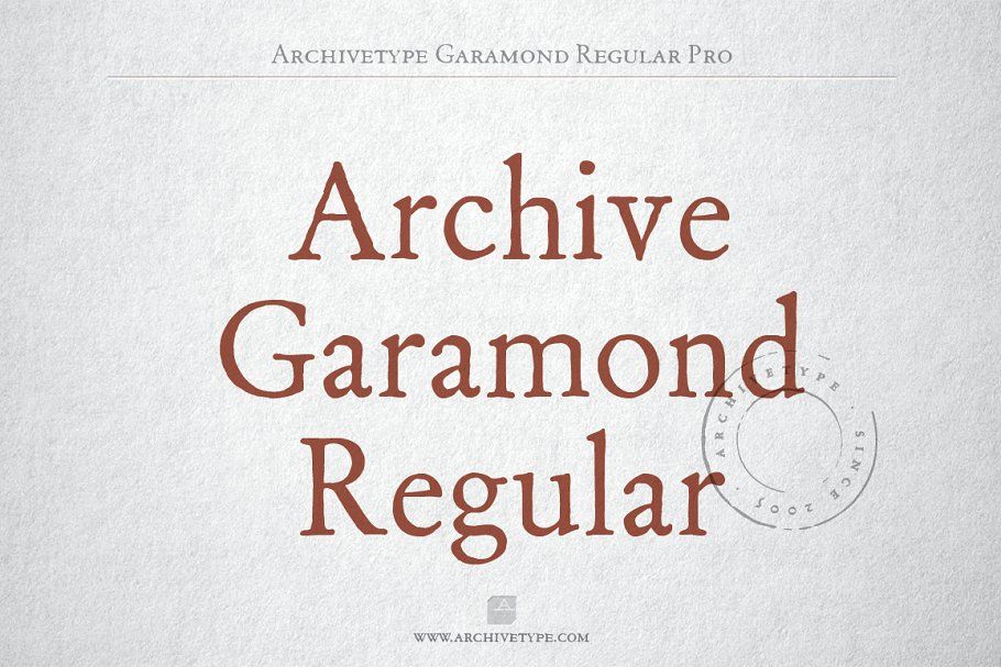 Ejemplo de fuente Archive Garamond #1