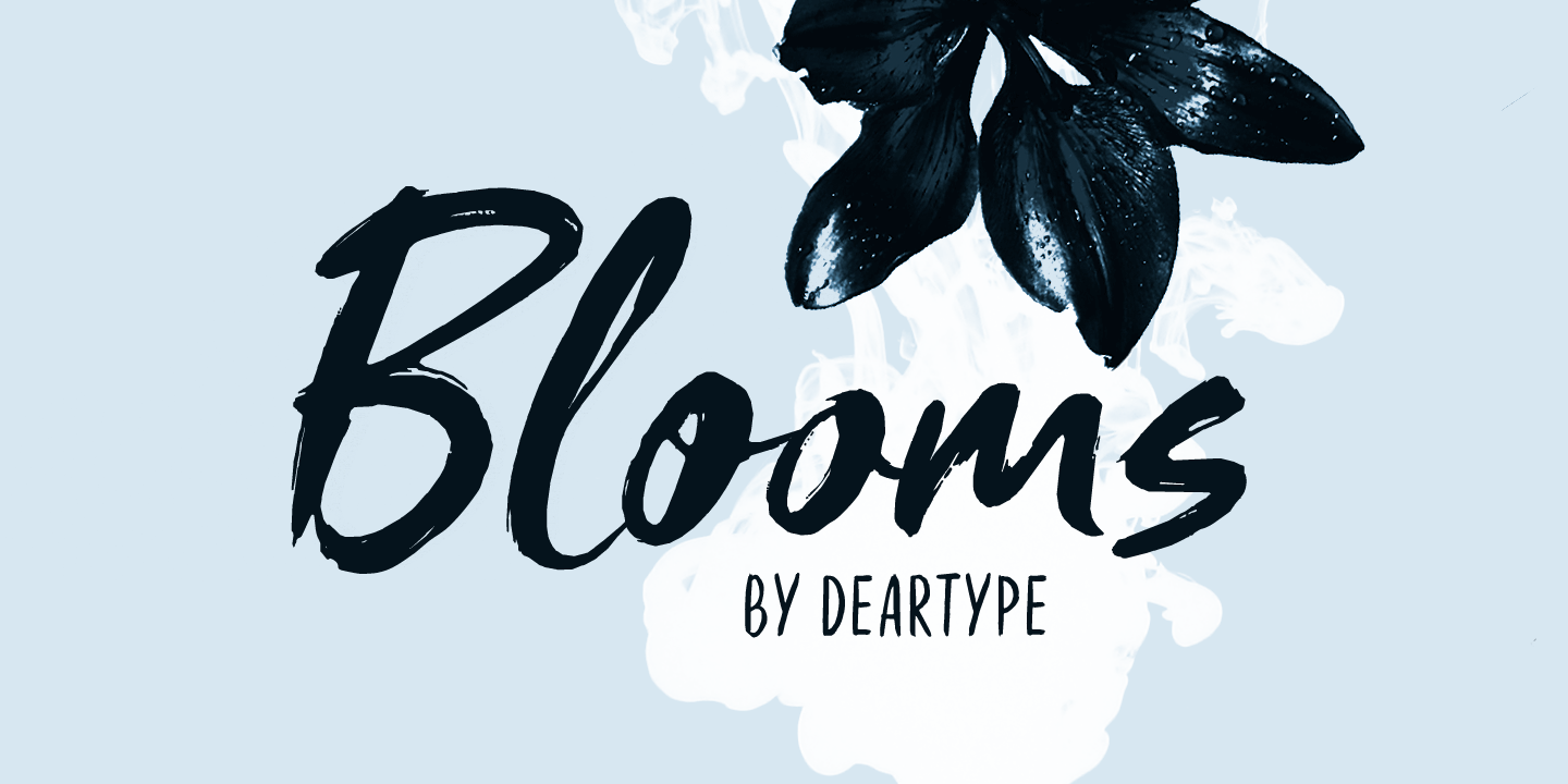 Ejemplo de fuente Blooms #1