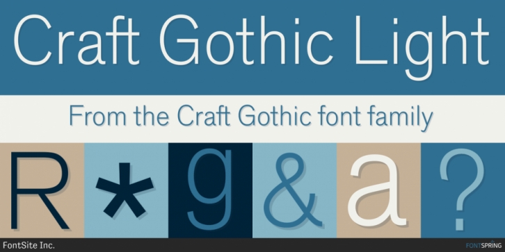 Ejemplo de fuente Craft Gothic #2