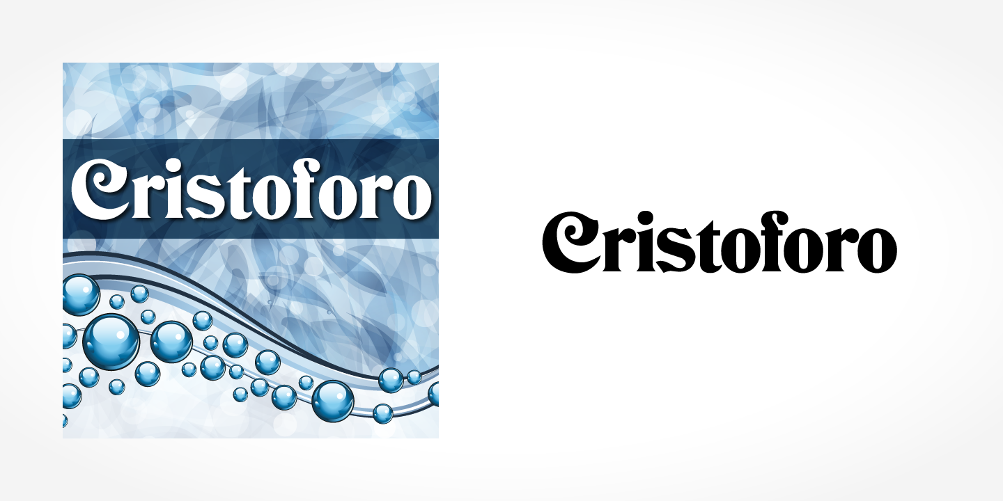 Ejemplo de fuente Cristoforo #1