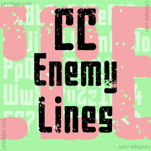 Ejemplo de fuente Enemy Lines #1