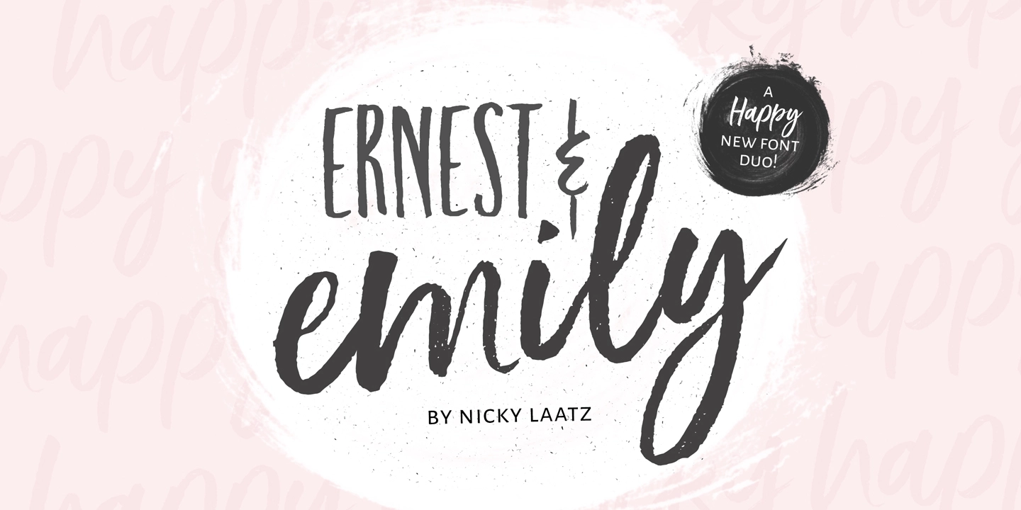 Ejemplo de fuente Ernest and Emily #1