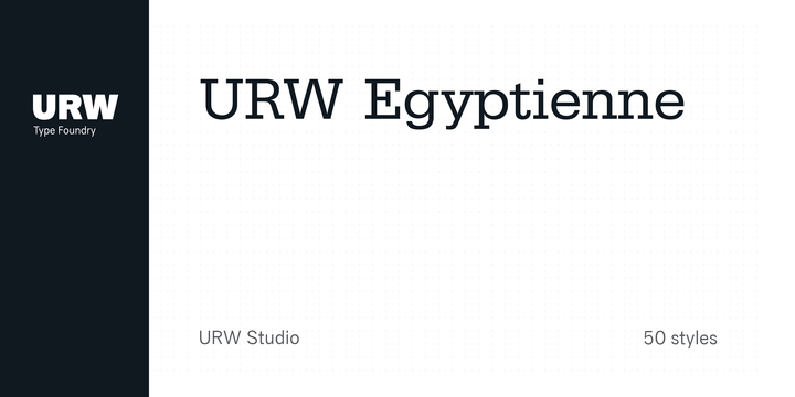 Ejemplo de fuente Egyptienne URW #1