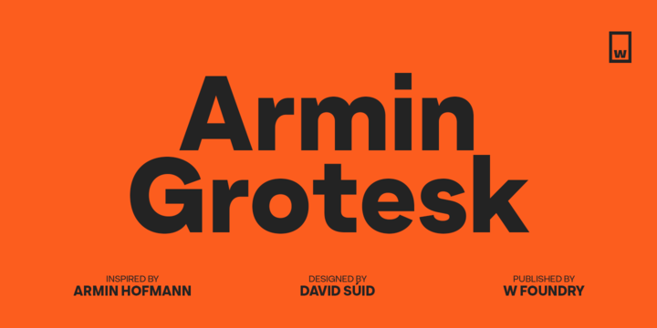 Ejemplo de fuente Armin Grotesk #1