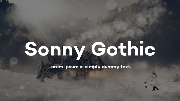 Ejemplo de fuente Sonny Gothic Cond #1