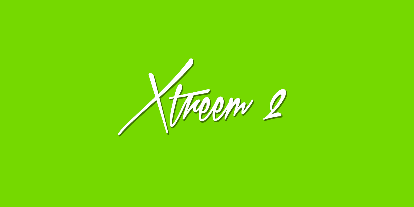 Ejemplo de fuente Xtreem 2 #1