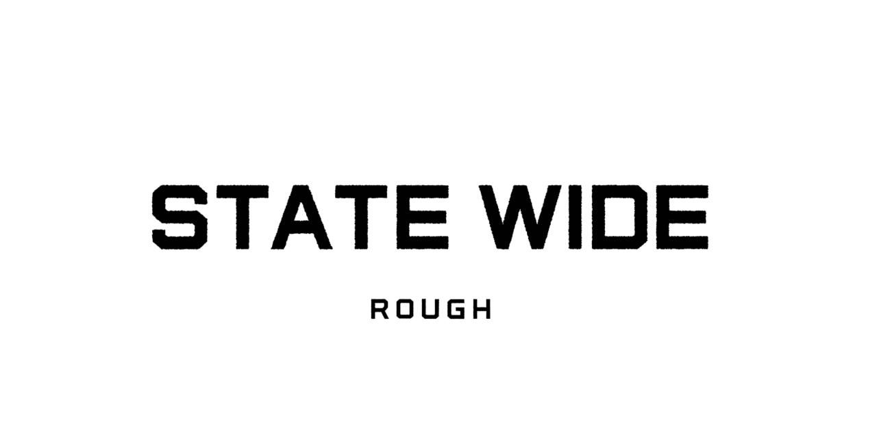 Ejemplo de fuente State Wide Rough #1