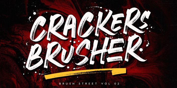 Ejemplo de fuente Crackers Brusher #1