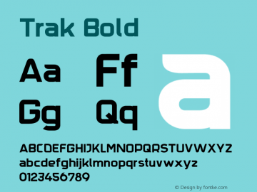 Ejemplo de fuente Trak #1