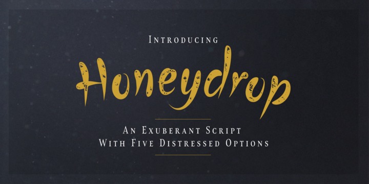 Ejemplo de fuente HoneyDrop #1