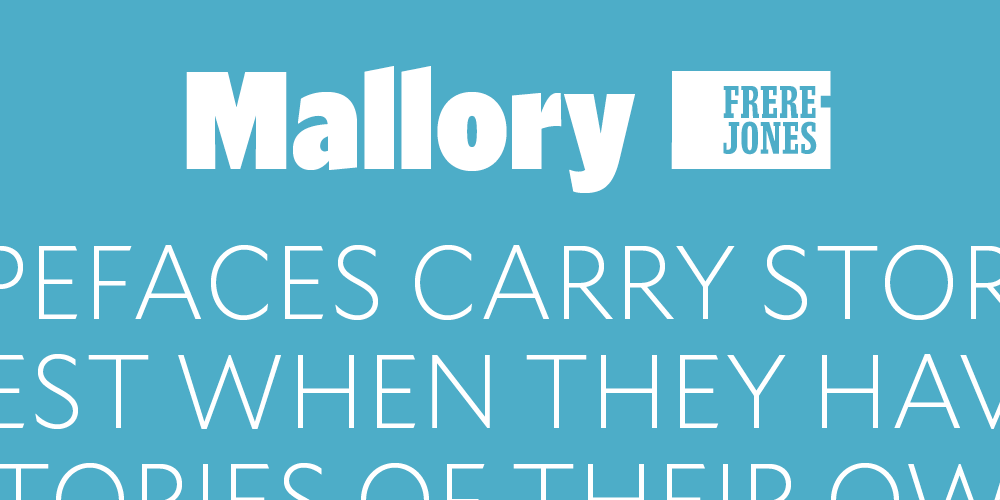 Ejemplo de fuente Mallory Narrow #1