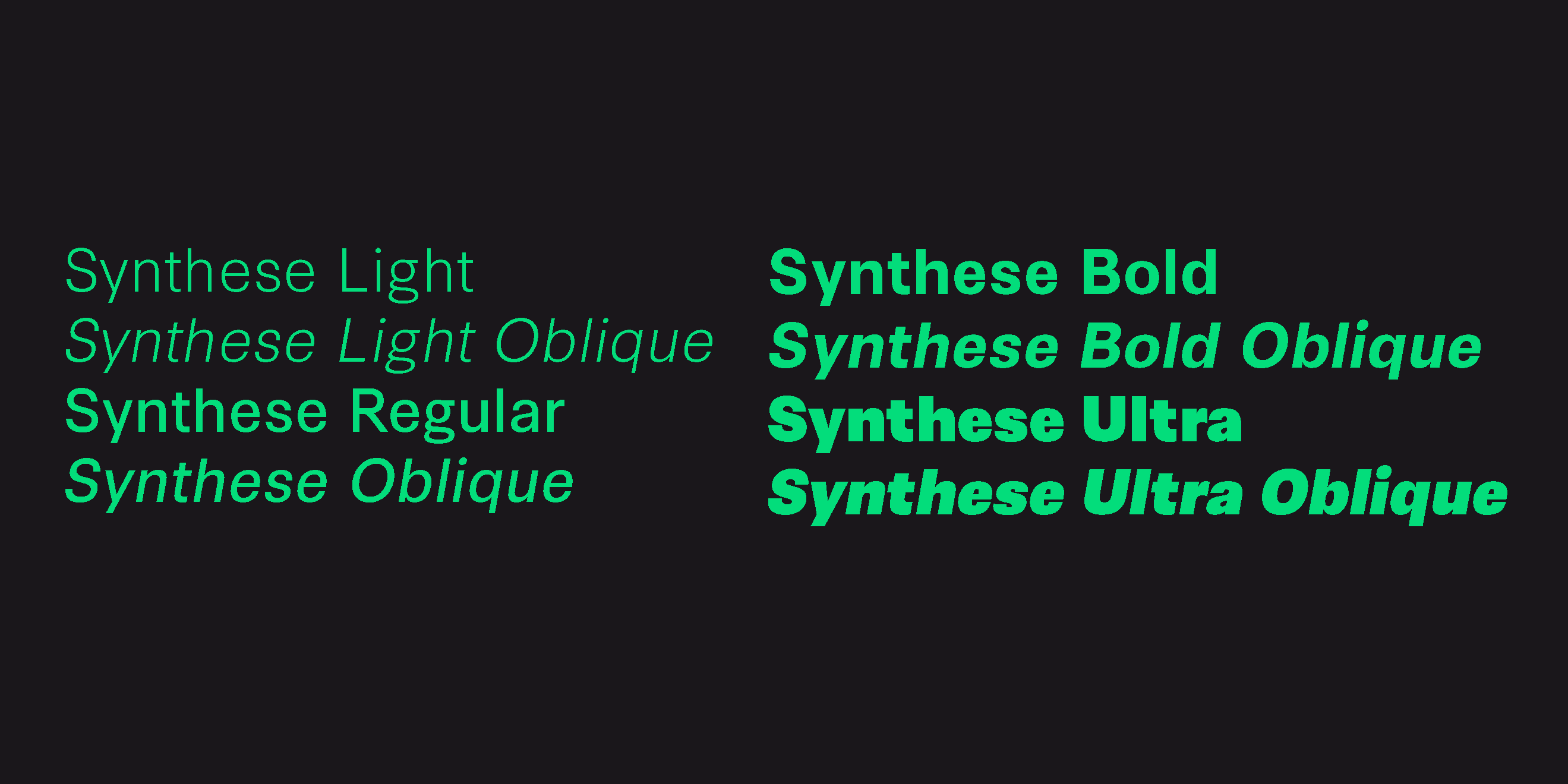 Ejemplo de fuente Synthese #1