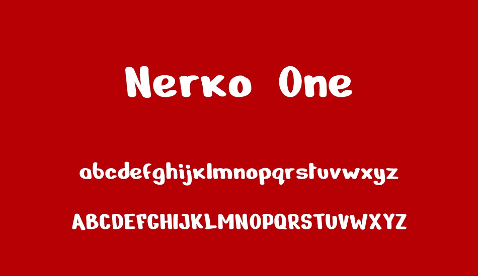 Ejemplo de fuente Nerko One #1