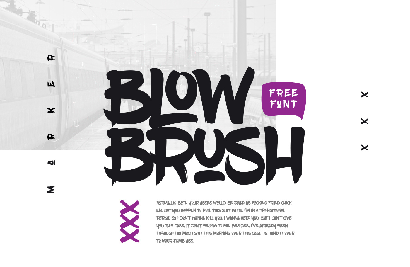 Ejemplo de fuente Blow Brush #1