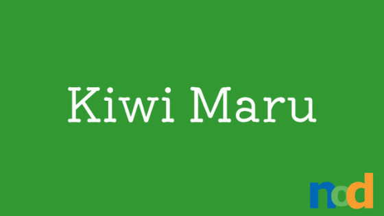 Ejemplo de fuente Kiwi Maru #1