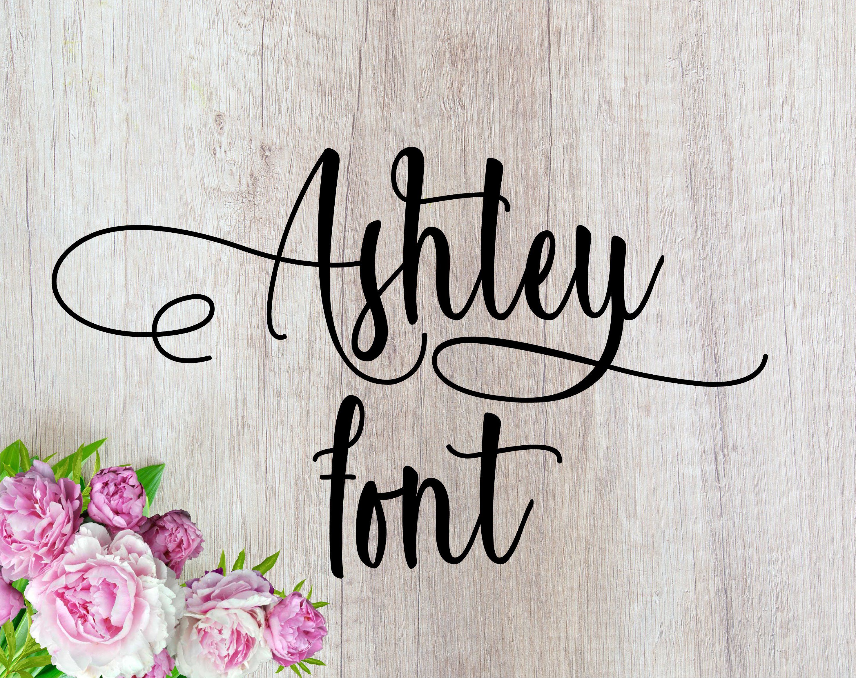 Ejemplo de fuente Ashley Script #1