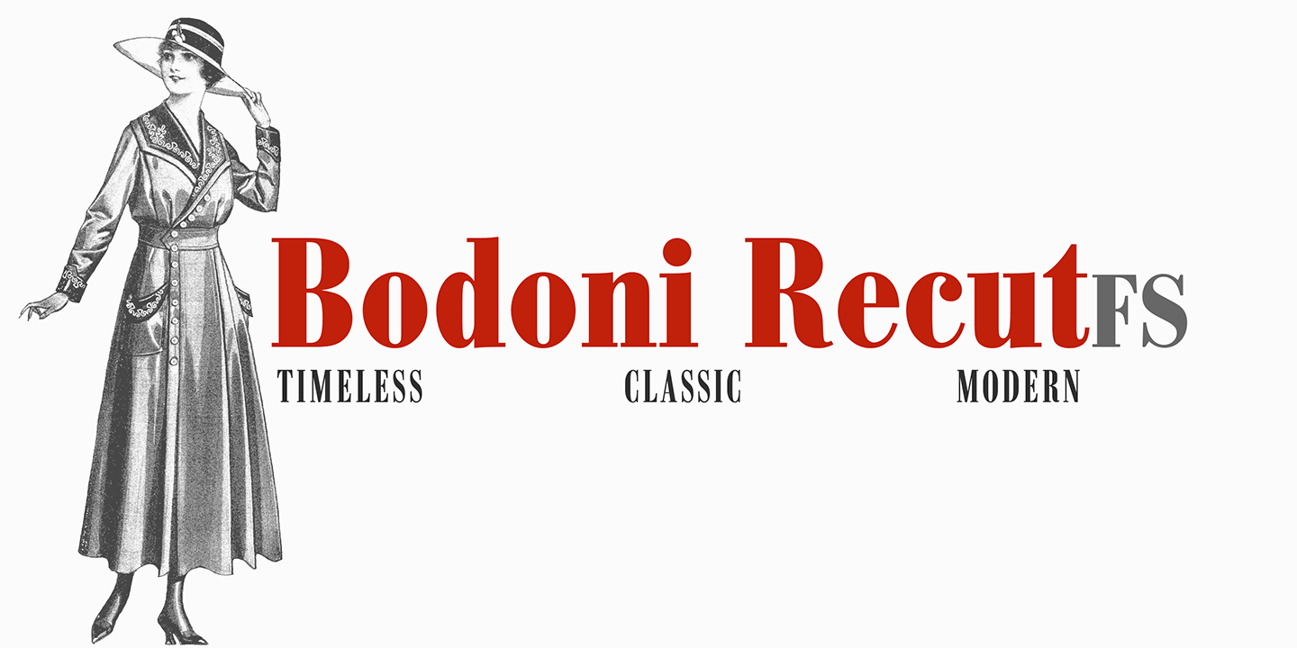 Ejemplo de fuente Bodoni Recut #1