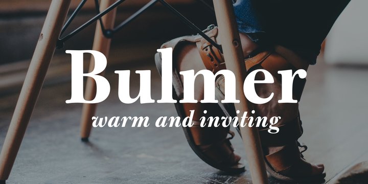 Ejemplo de fuente Bulmer #1