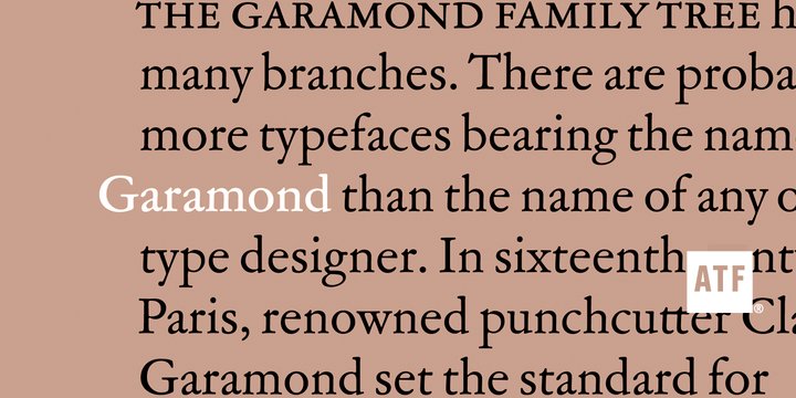 Ejemplo de fuente Garamond 3 #1