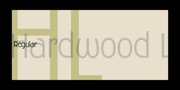 Ejemplo de fuente Hardwood #1