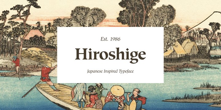 Ejemplo de fuente Hiroshige #1