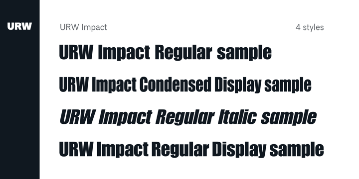 Ejemplo de fuente Impact #3