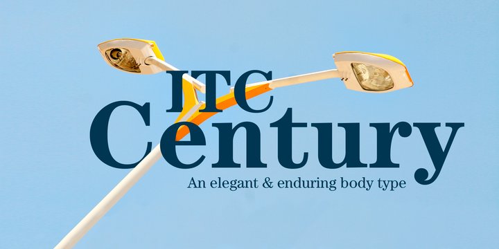 Ejemplo de fuente ITC Century #1